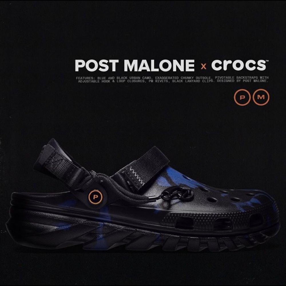 Post Malone x Crocs Duet Max Clog M 6/W 8